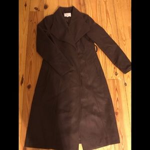 Brown Wool Trench Coat